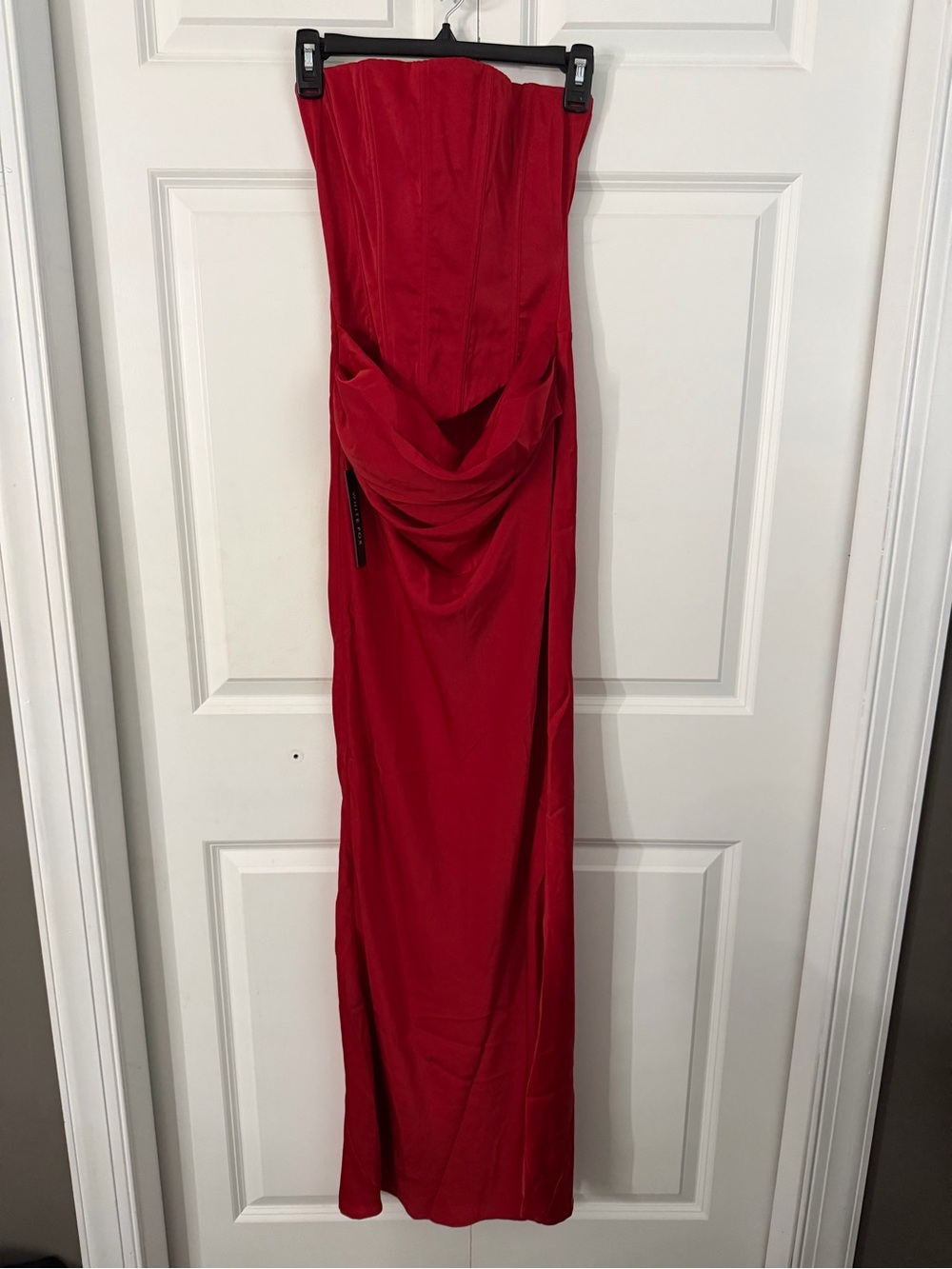 XS White Fox Red Maxi Dress